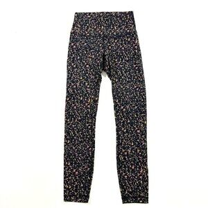 Lululemon Wunder Train High Rise Tights Fluctuate Micro Pink Multi